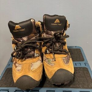 Ozark Trail YTH Kids' Tan and Black Outdoor Boots.